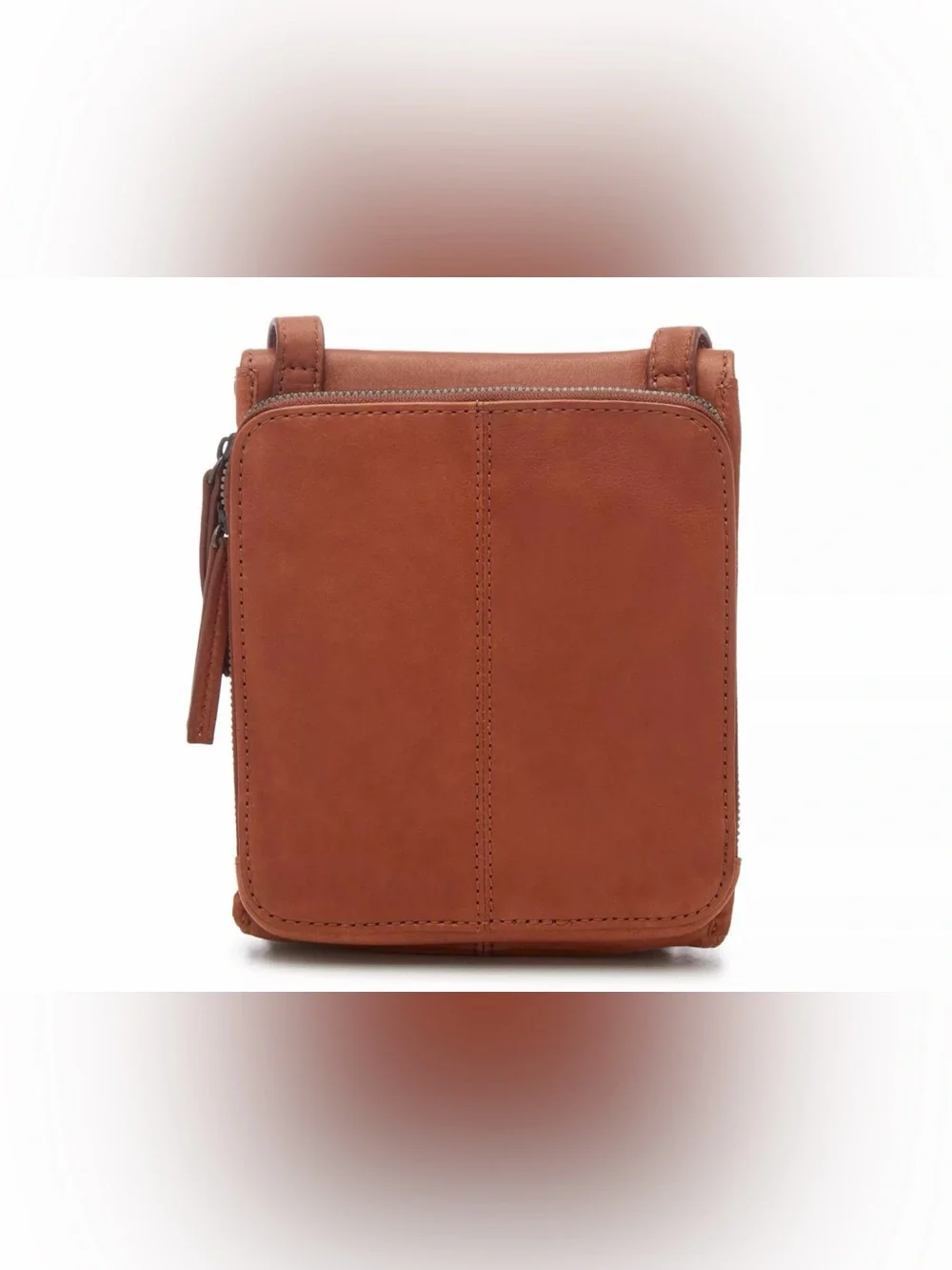American Leather Co. Brandy Brown Leather Crossbody Bag